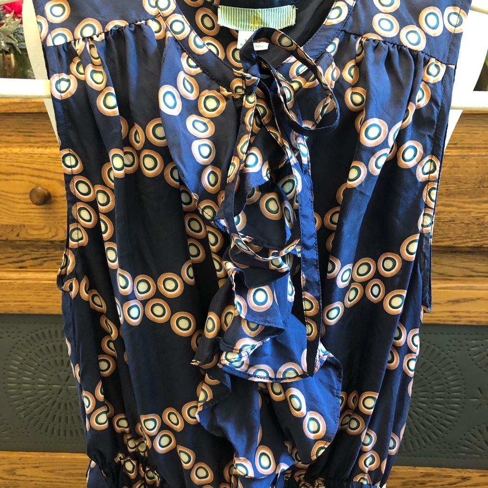 Anthropologie Lil Bull’s-Eye Circle Silk Dress - image 4